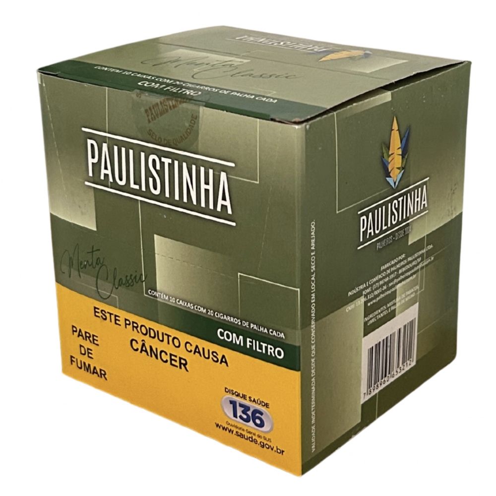 PAULISTINHA MENTA CLASSIC C/ FILTRO PALHEIRO