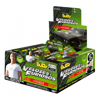 CHICLE BUZZY TATTOO VELOZES E FURIOSOS HORTELÃ 90 UN