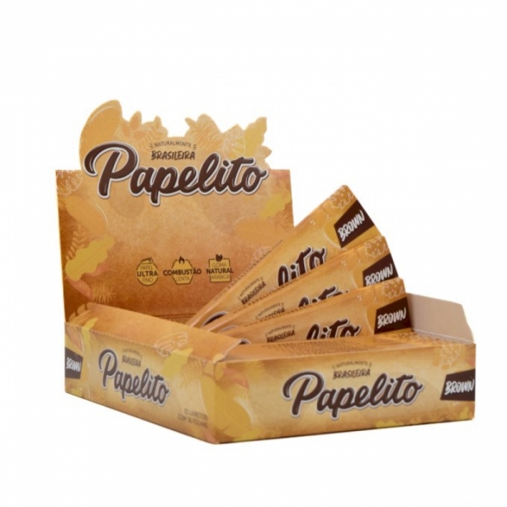 PAPELITO SEDA BROWN KS C/25