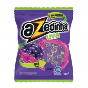 BALA MASTIGAVEL AZEDINHA UVA 500G
