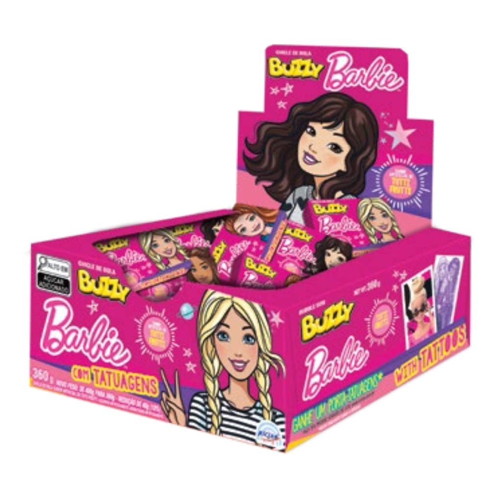 CHICLE BUZZY TATTOO BARBIE TUTTI FRUTTI 90 UN