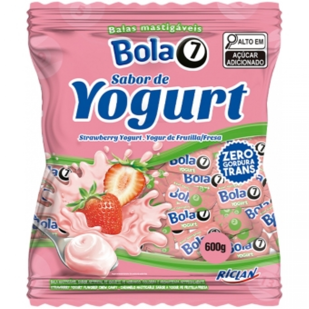 BALA MASTIGAVEL BOLA 7 YOGURT 500G